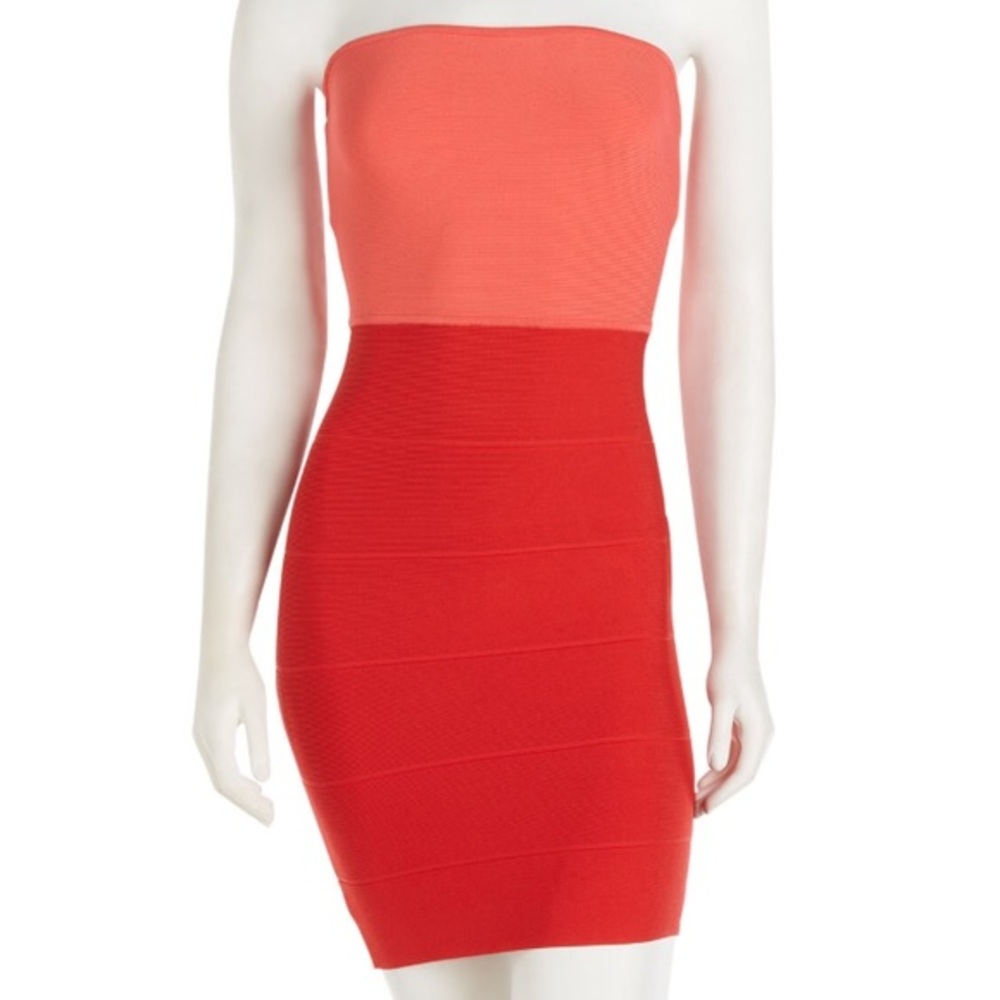BCBGMAXAZRIA Aloyan Orange Dress